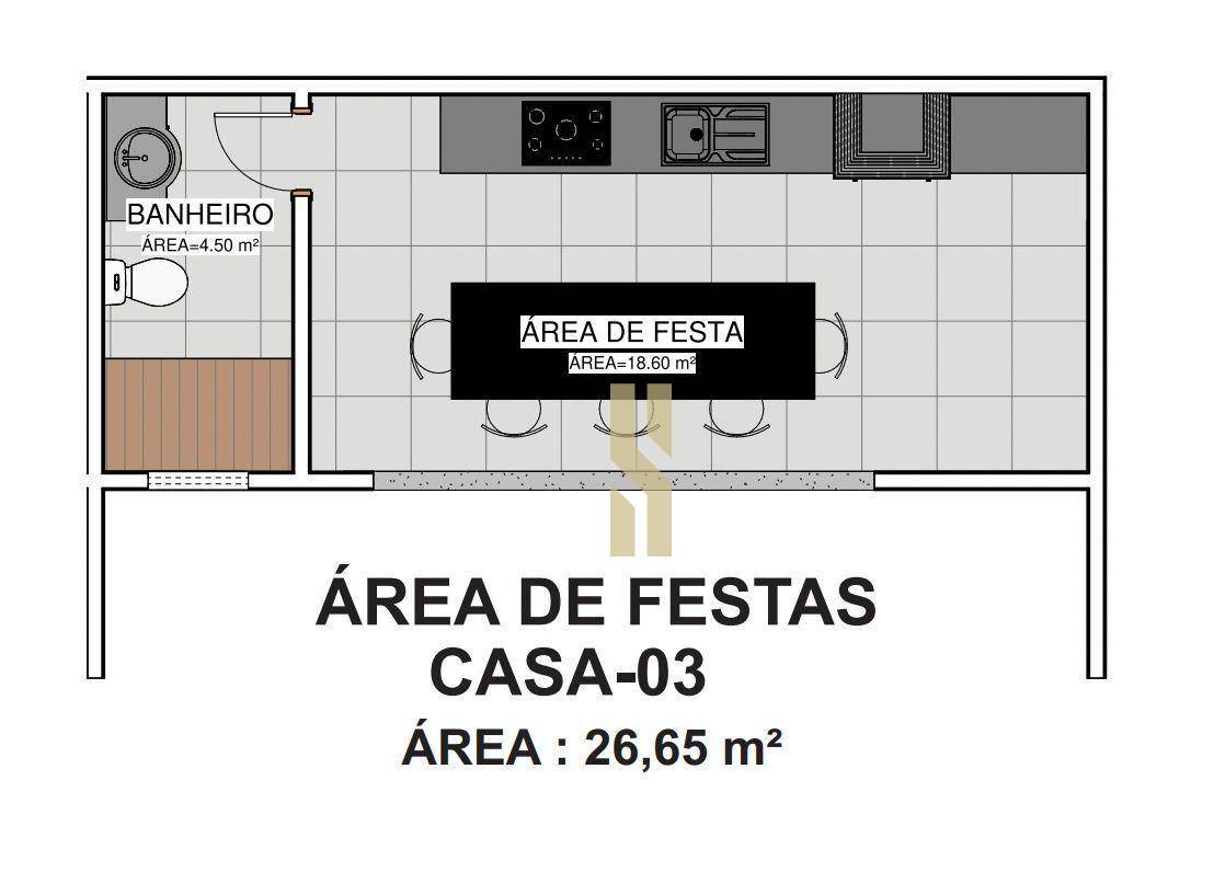 Casa, 3 quartos, 102 m² - Foto 2