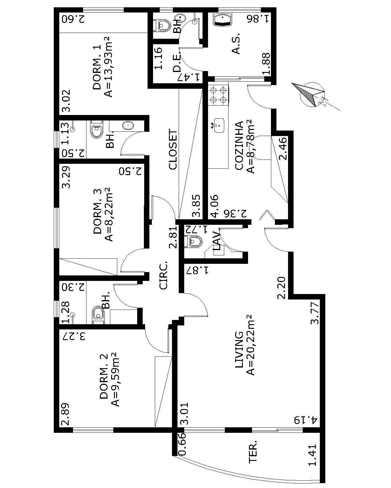 Apartamento à venda com 3 quartos, 101m² - Foto 5