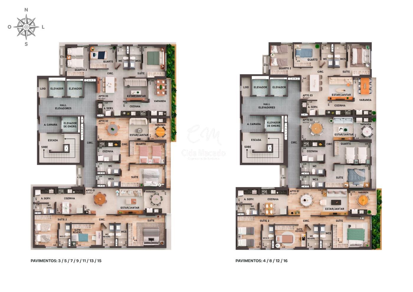 Apartamento à venda com 2 quartos, 68m² - Foto 24