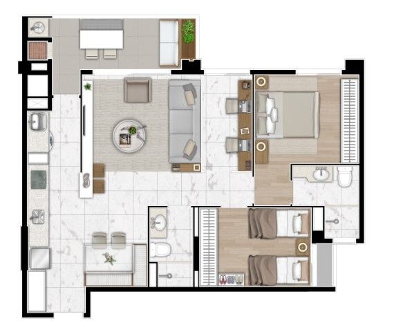 Apartamento à venda com 2 quartos, 63m² - Foto 38