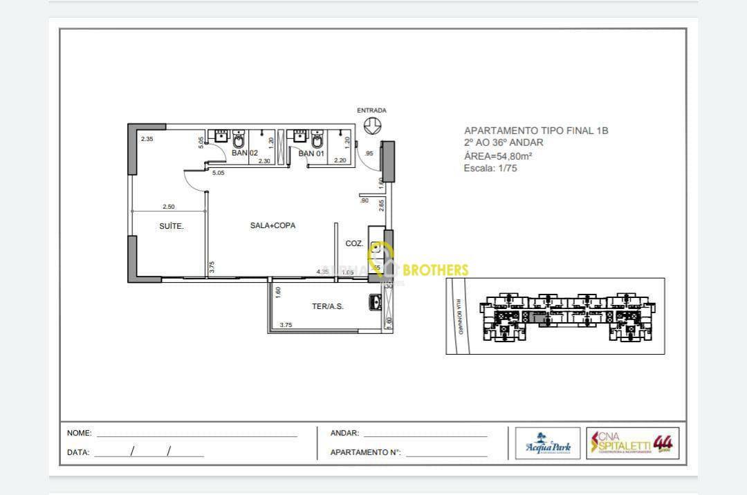 Apartamento à venda com 1 quarto, 54m² - Foto 14