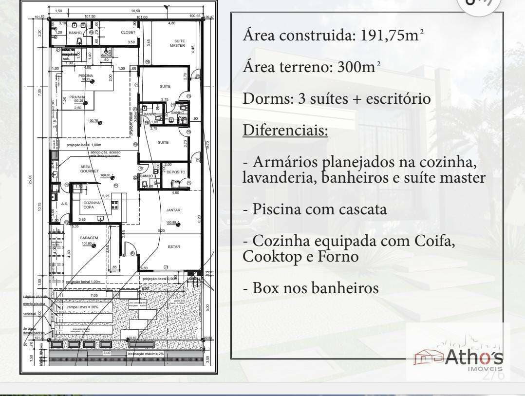 Casa de Condomínio à venda com 3 quartos, 191m² - Foto 3