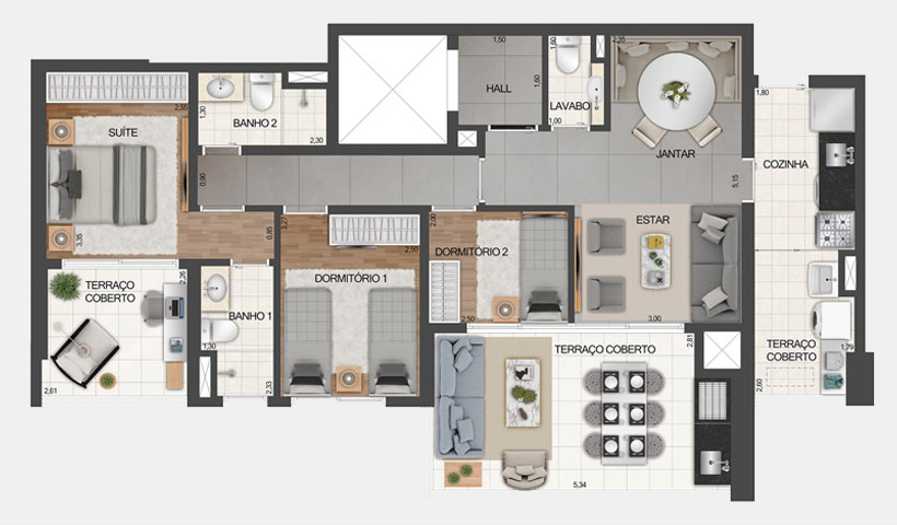 Apartamento à venda com 3 quartos, 100m² - Foto 11