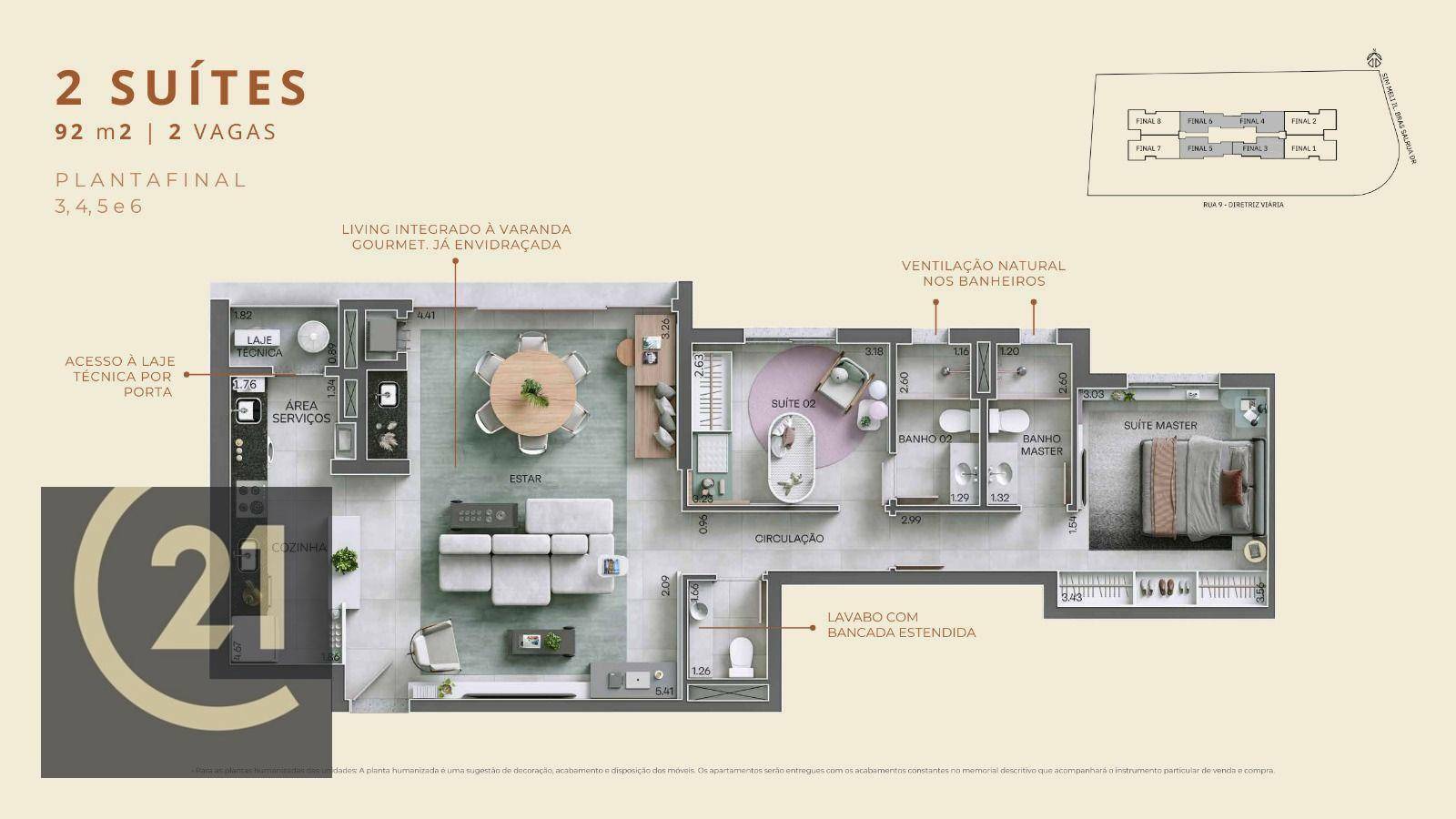 Apartamento à venda com 2 quartos, 92m² - Foto 5