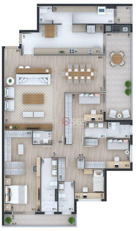 Cobertura à venda com 3 quartos, 300m² - Foto 52