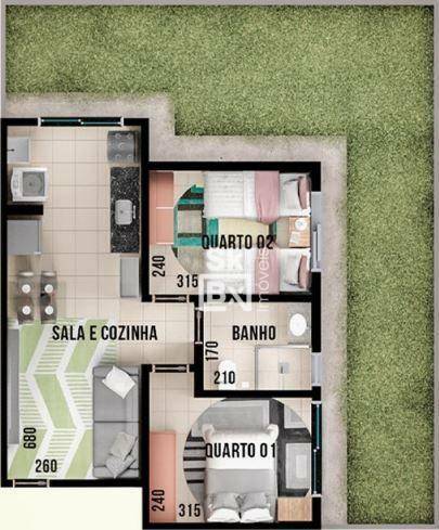 Apartamento à venda com 2 quartos, 59m² - Foto 5