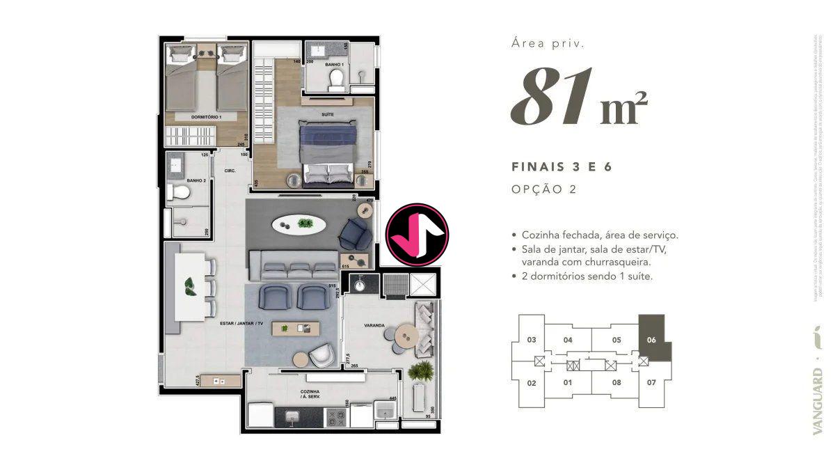 Apartamento à venda com 3 quartos - Foto 39