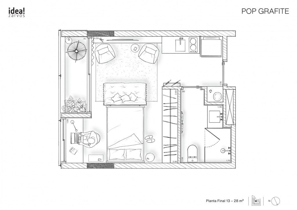 Kitnet e Studio à venda com 1 quarto, 29m² - Foto 8