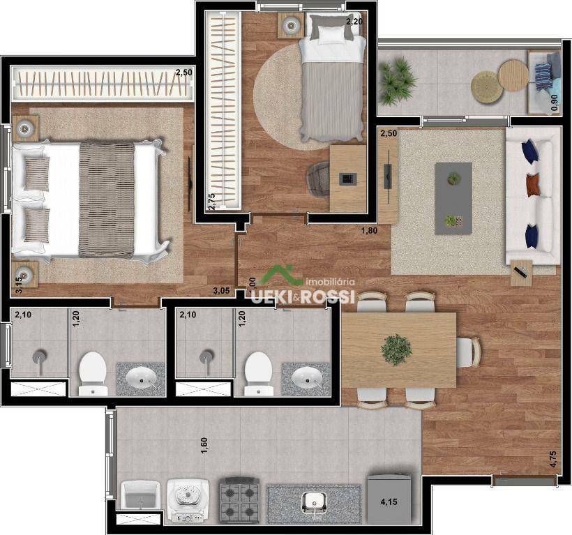 Apartamento à venda com 2 quartos, 50m² - Foto 19