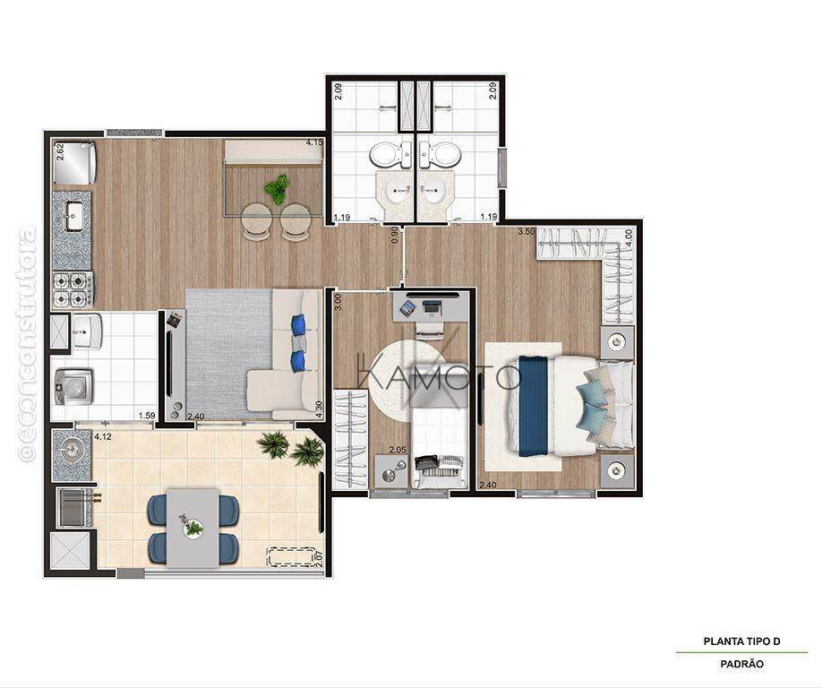 Apartamento à venda com 2 quartos, 43m² - Foto 39