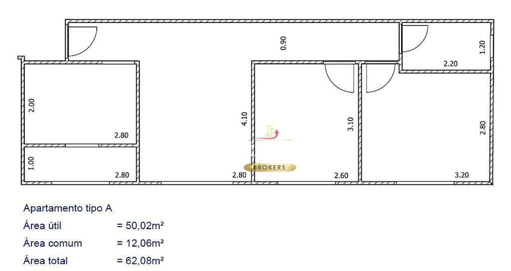 Apartamento à venda com 2 quartos, 50m² - Foto 15