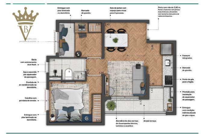 Apartamento à venda com 2 quartos, 39m² - Foto 13