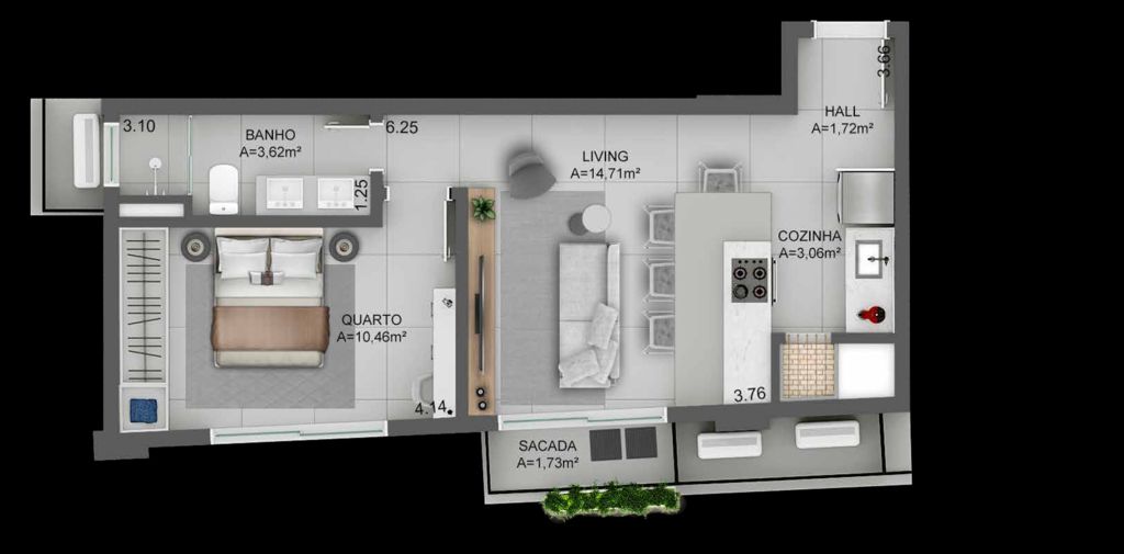 Apartamento à venda com 1 quarto, 49m² - Foto 26