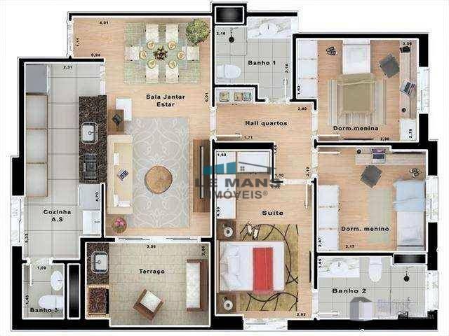 Apartamento para alugar com 3 quartos, 98m² - Foto 25