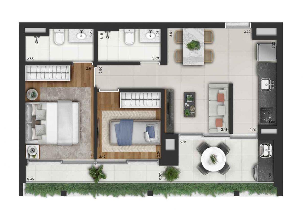 Apartamento à venda com 3 quartos, 23217m² - Foto 55