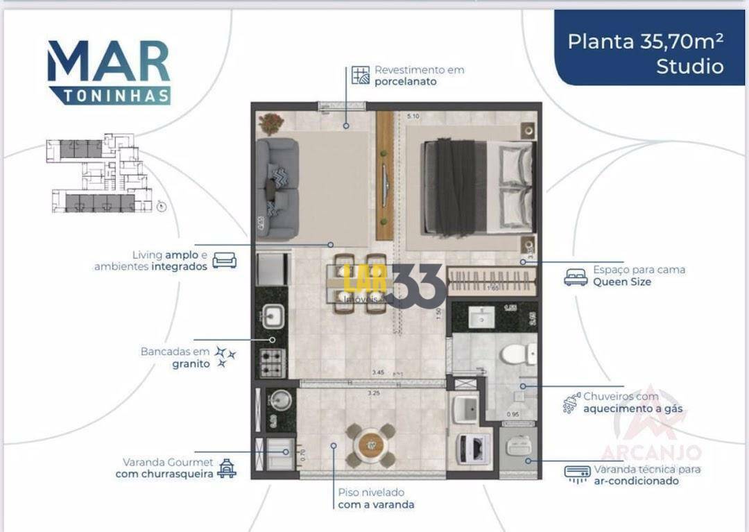 Apartamento à venda com 1 quarto, 50m² - Foto 22