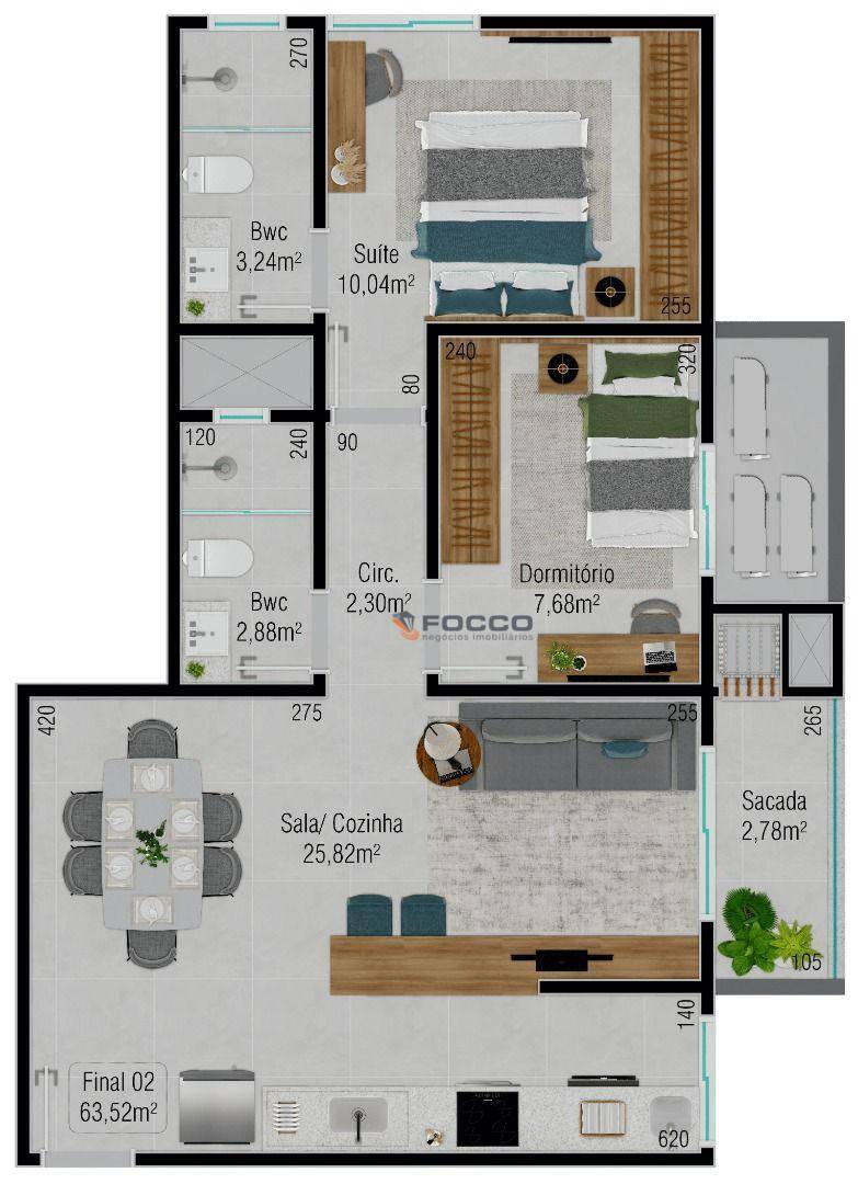 Apartamento à venda com 2 quartos, 61m² - Foto 33