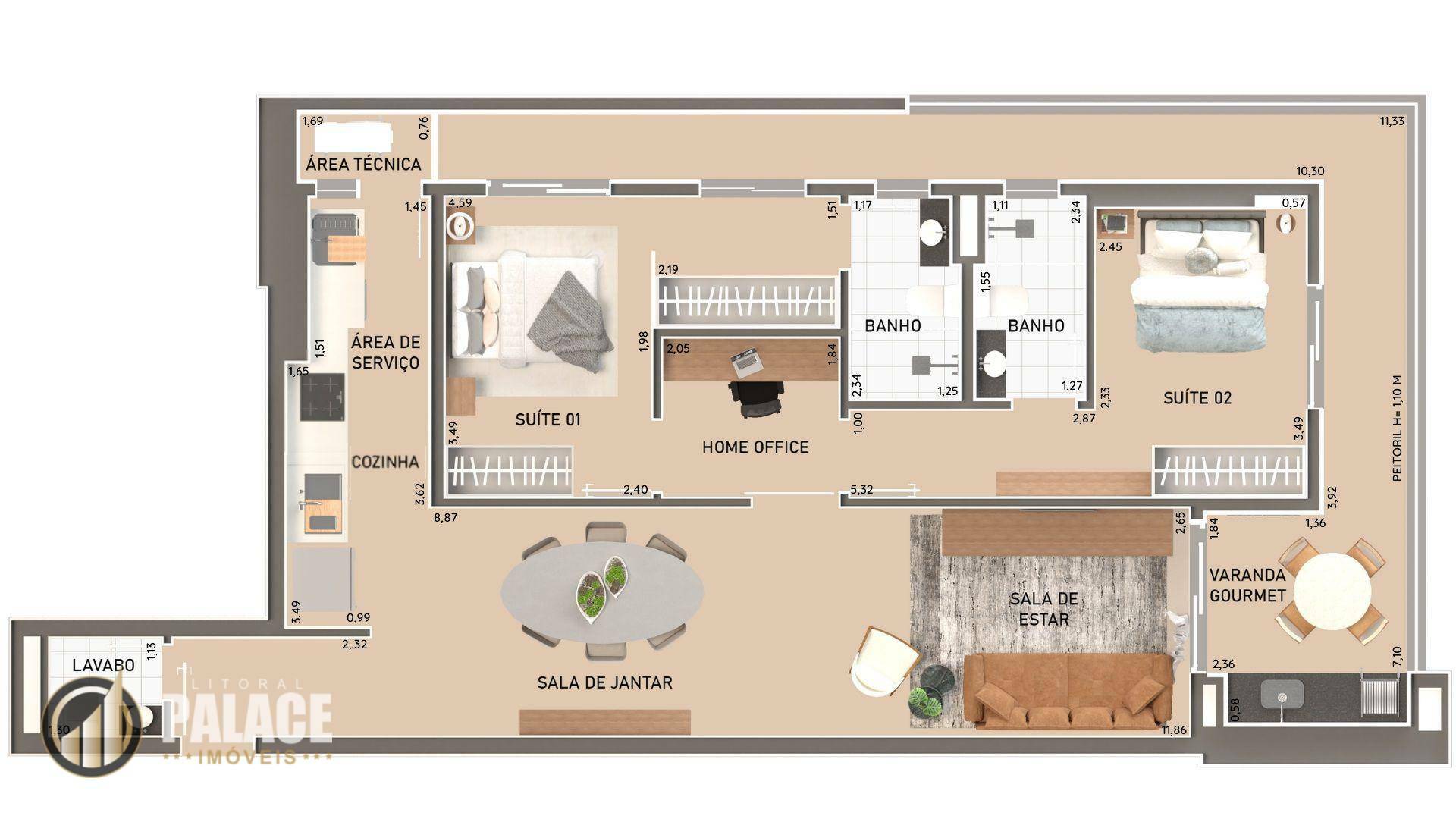 Apartamento à venda com 2 quartos, 76m² - Foto 38