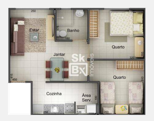 Apartamento, 2 quartos, 47 m² - Foto 4