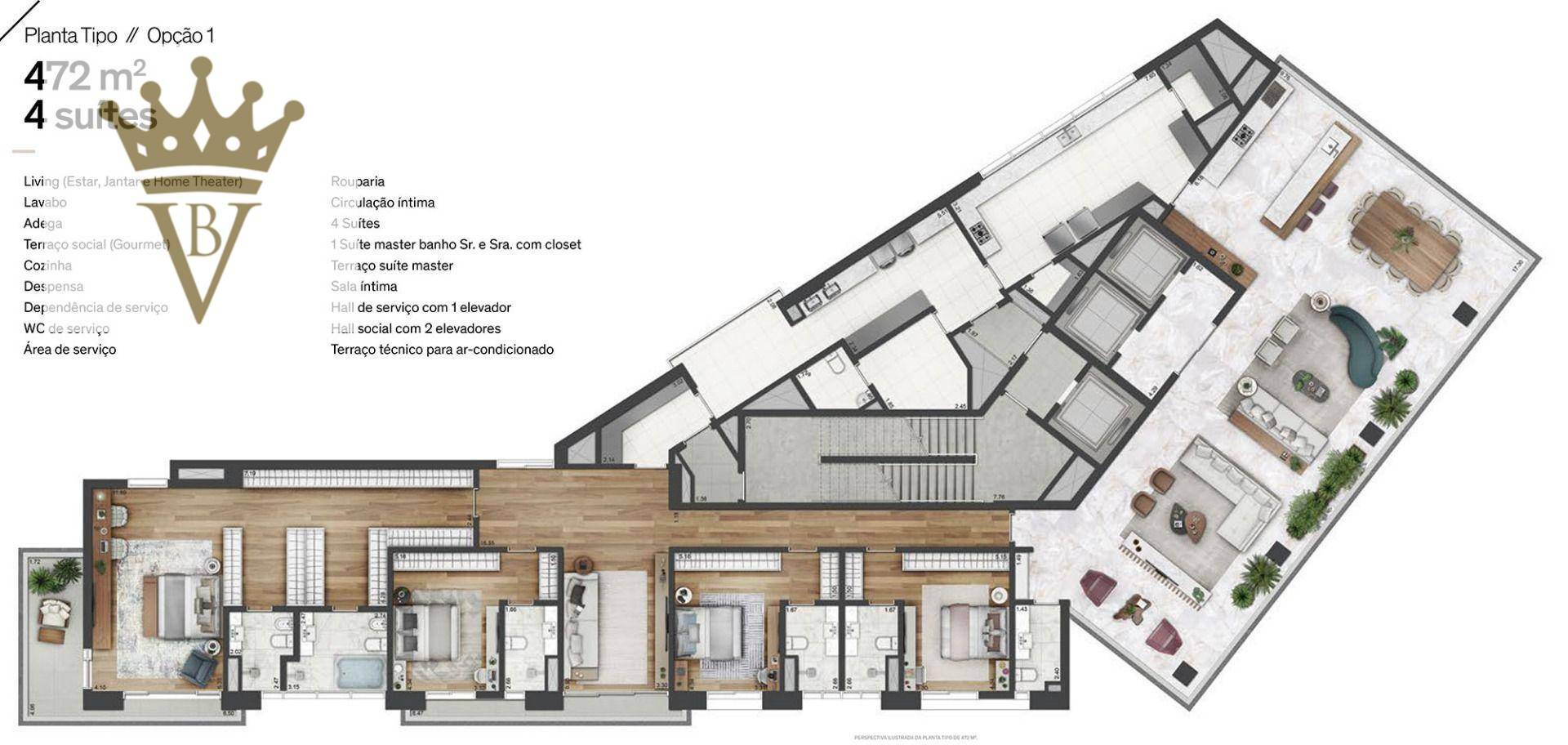 Apartamento à venda com 4 quartos, 472m² - Foto 11