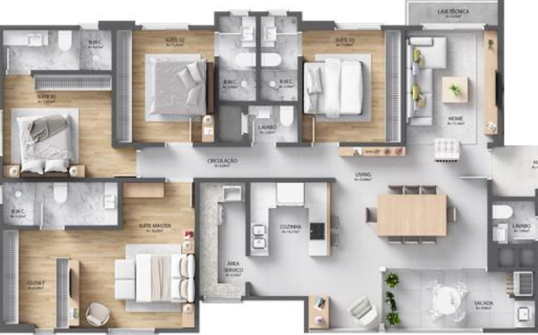 Apartamento à venda com 4 quartos, 157m² - Foto 15