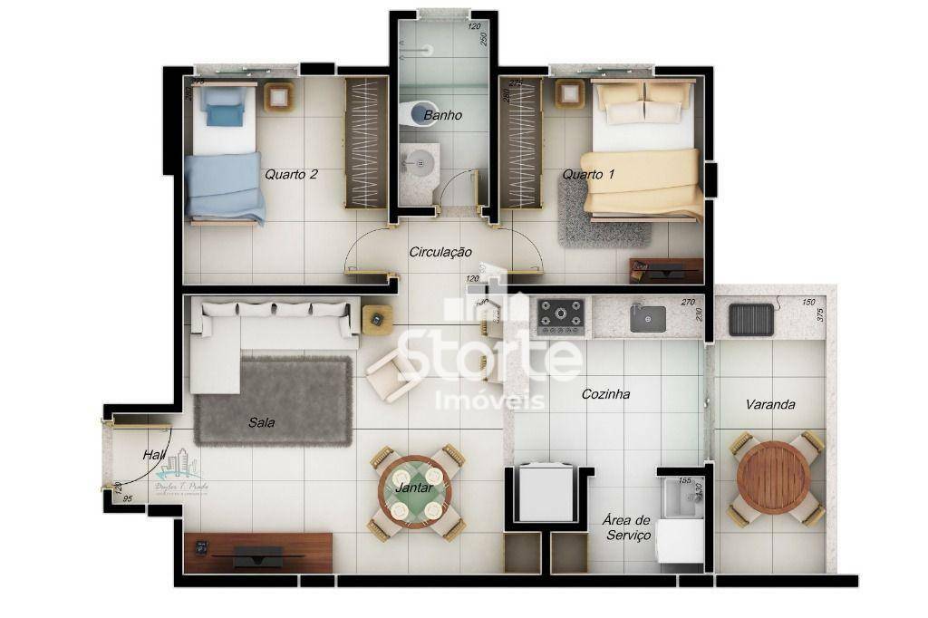 Apartamento à venda com 2 quartos, 60m² - Foto 17