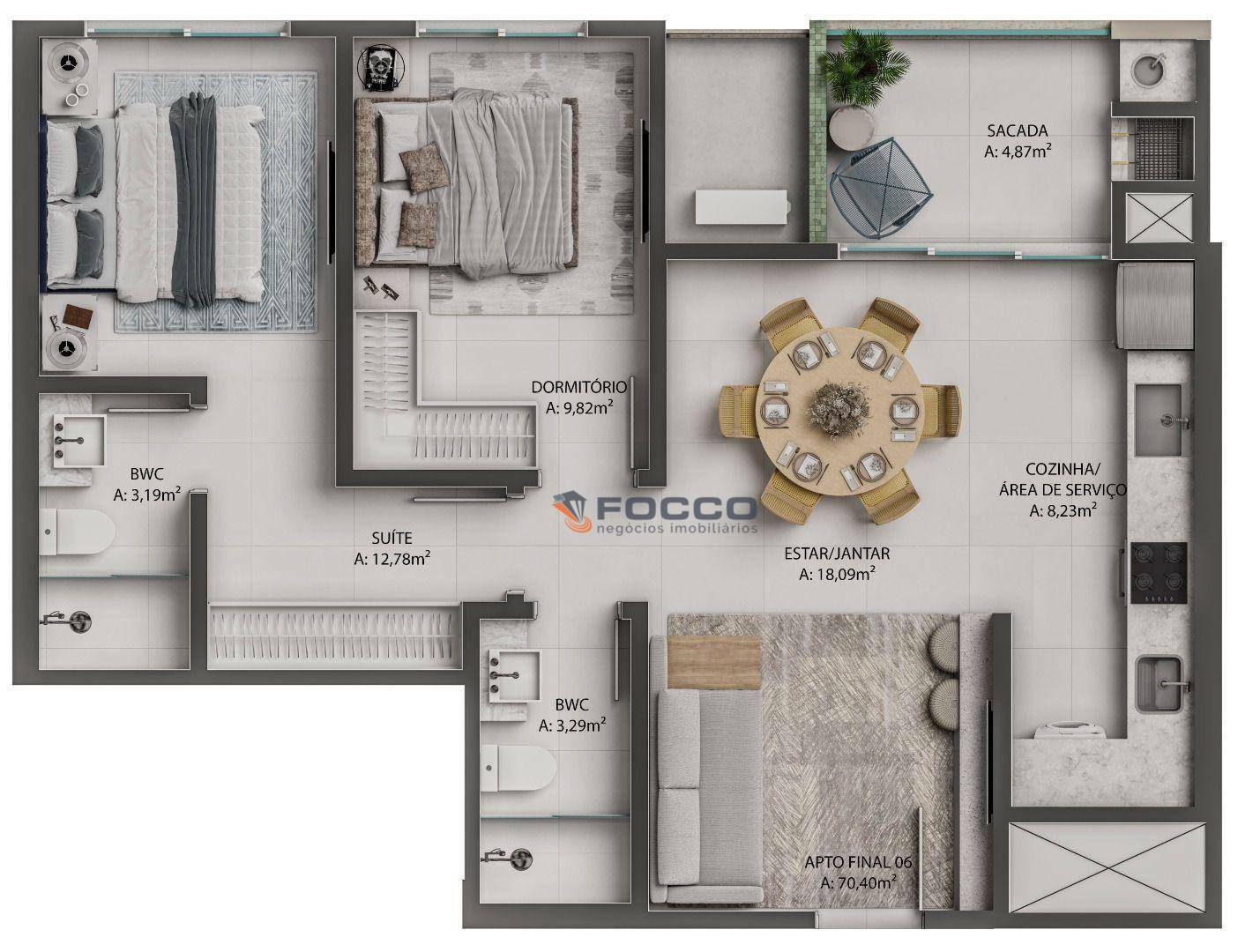 Apartamento à venda com 2 quartos, 100m² - Foto 19