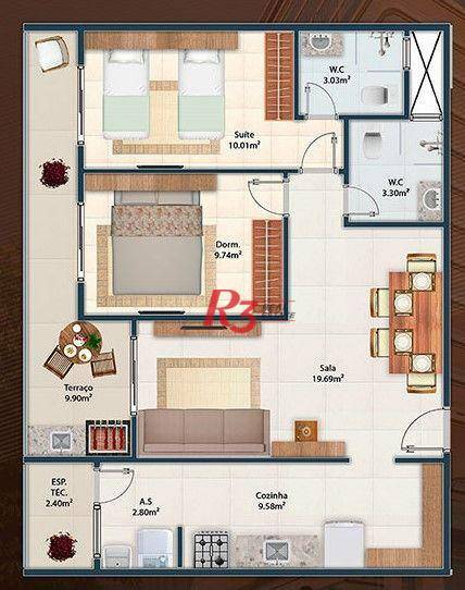 Apartamento à venda com 2 quartos, 80m² - Foto 14