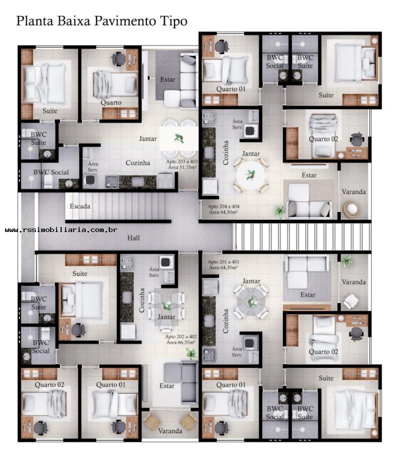 Apartamento, 3 quartos, 78 m² - Foto 4