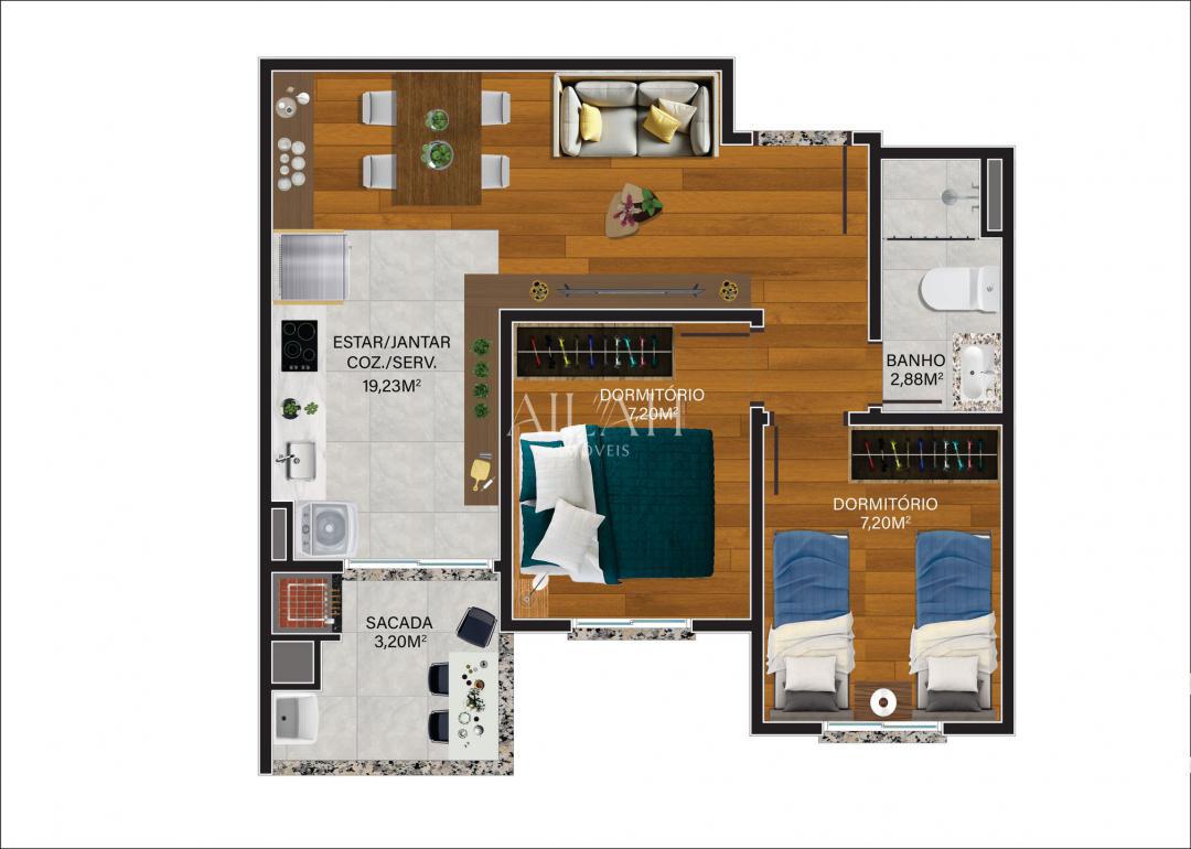 Apartamento à venda com 2 quartos, 47m² - Foto 5