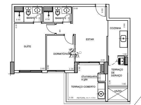 Apartamento à venda com 2 quartos, 63m² - Foto 2