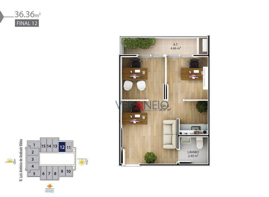 Conjunto Comercial-Sala para alugar, 38m² - Foto 35