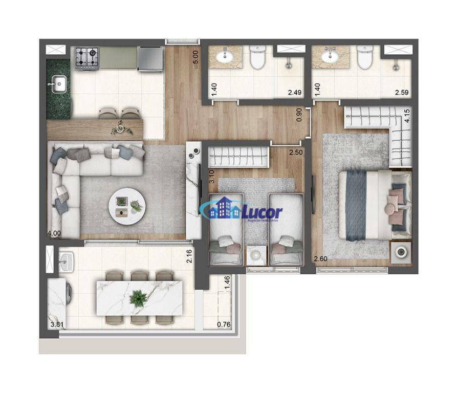 Apartamento à venda com 2 quartos, 65m² - Foto 19