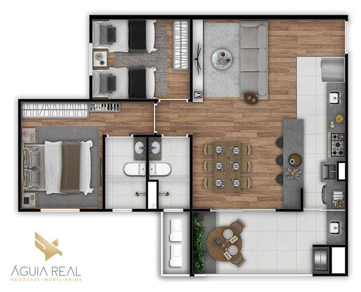 Apartamento à venda com 2 quartos, 65m² - Foto 6