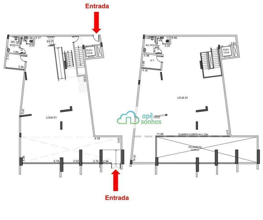 Loja-Salão para alugar, 467m² - Foto 2