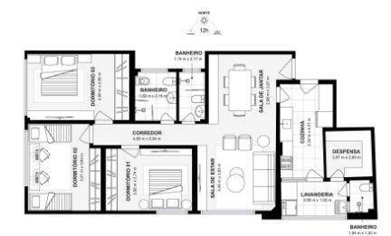 Apartamento à venda com 3 quartos, 94m² - Foto 12