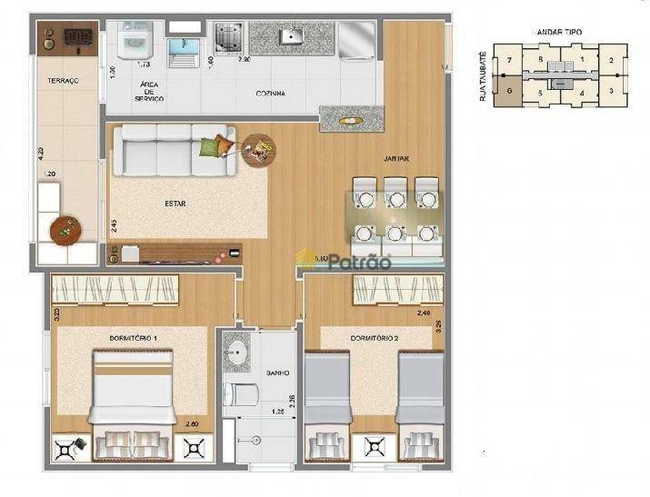 Apartamento à venda com 2 quartos, 55m² - Foto 38