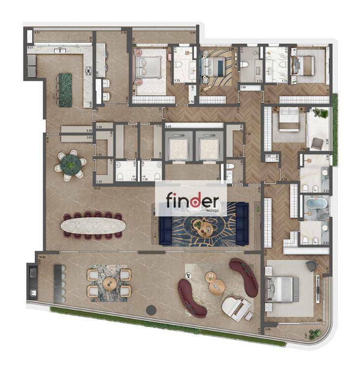 Apartamento à venda com 4 quartos, 493m² - Foto 28