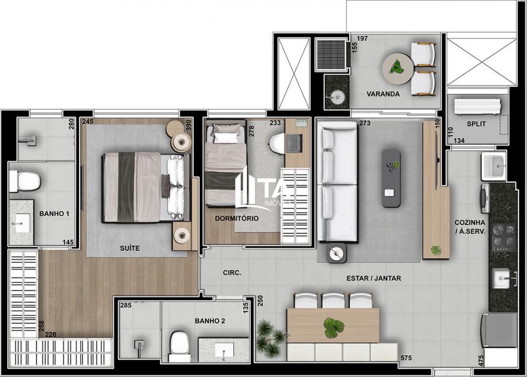 Apartamento à venda com 2 quartos, 75m² - Foto 35