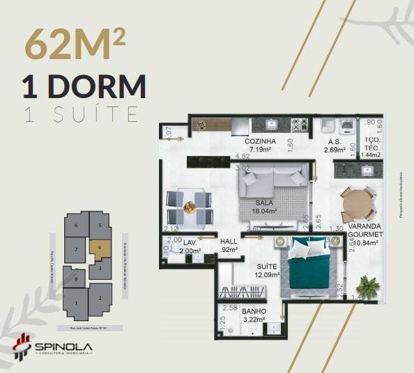 Apartamento à venda com 2 quartos, 97m² - Foto 13