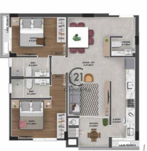 Apartamento à venda com 2 quartos, 78m² - Foto 14