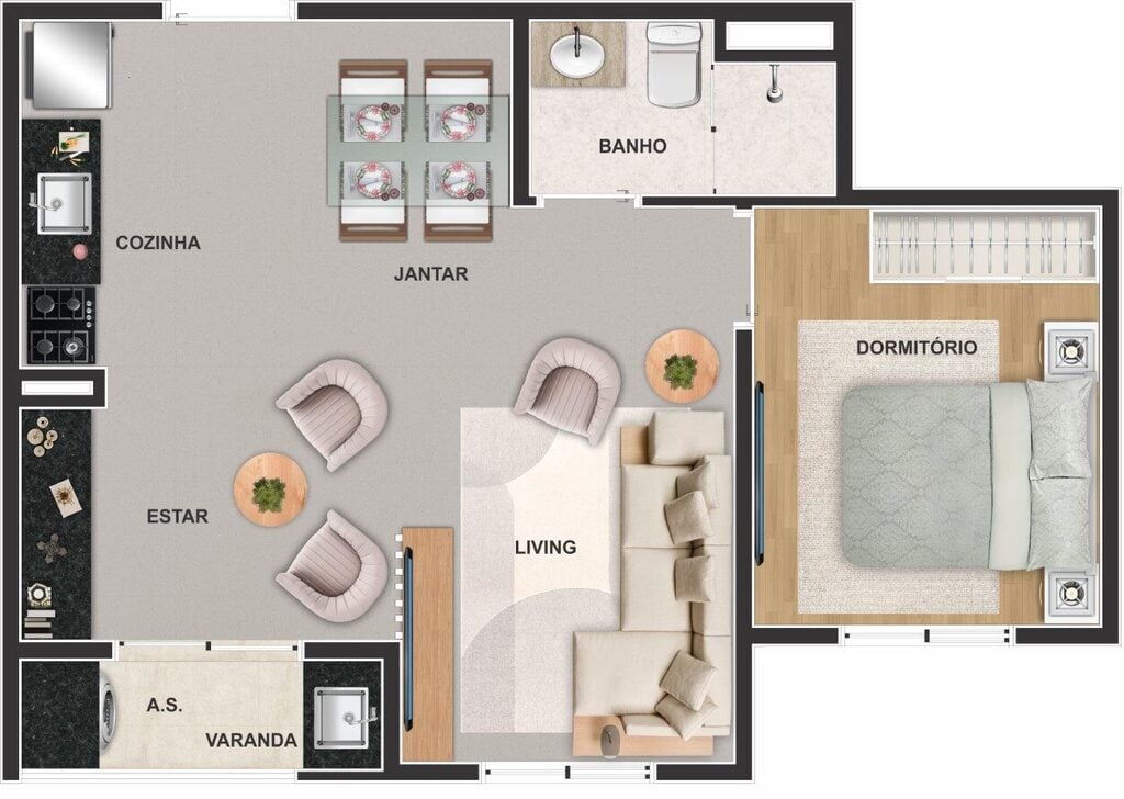 Apartamento à venda com 2 quartos, 34m² - Foto 37