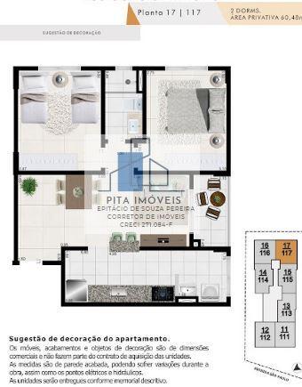 Apartamento à venda com 2 quartos, 60m² - Foto 9