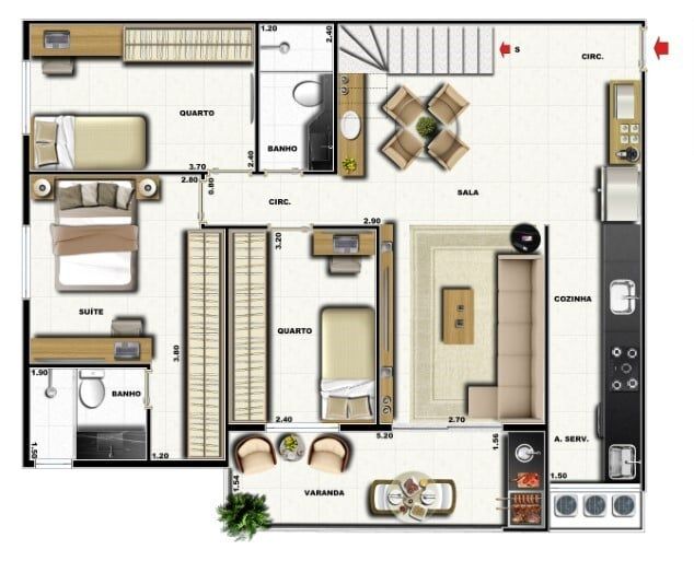 Apartamento à venda com 3 quartos, 82m² - Foto 43