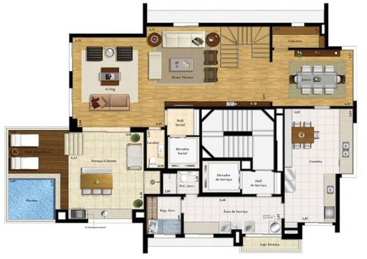 Apartamento à venda com 4 quartos, 298m² - Foto 2