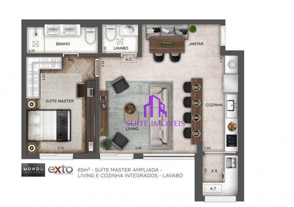 Apartamento à venda com 3 quartos, 137m² - Foto 5