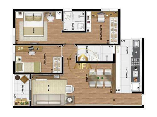 Apartamento à venda com 2 quartos, 70m² - Foto 20