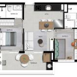 Apartamento à venda com 2 quartos, 54m² - Foto 9