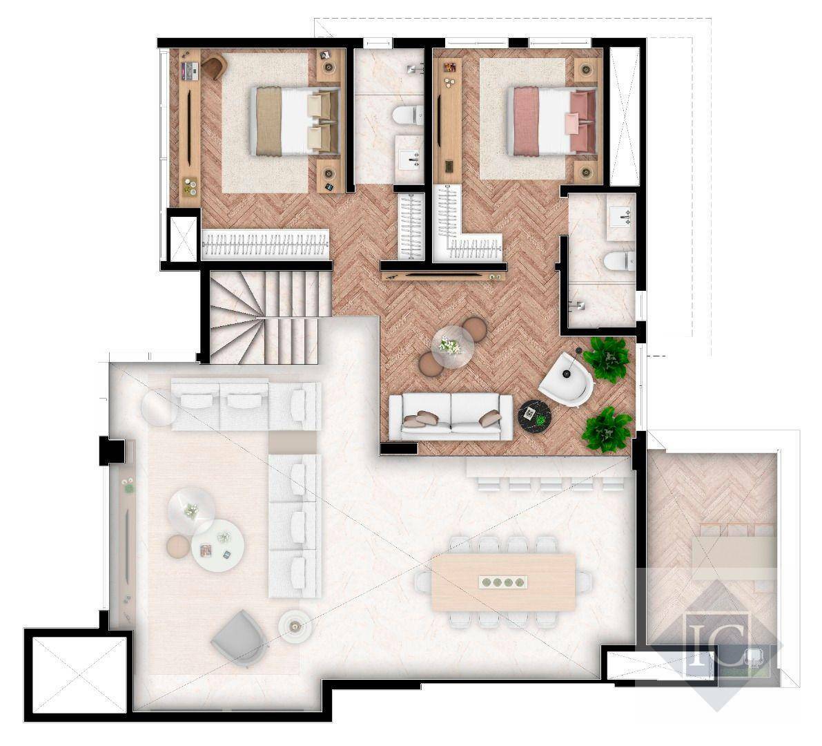 Apartamento à venda com 3 quartos, 283m² - Foto 12