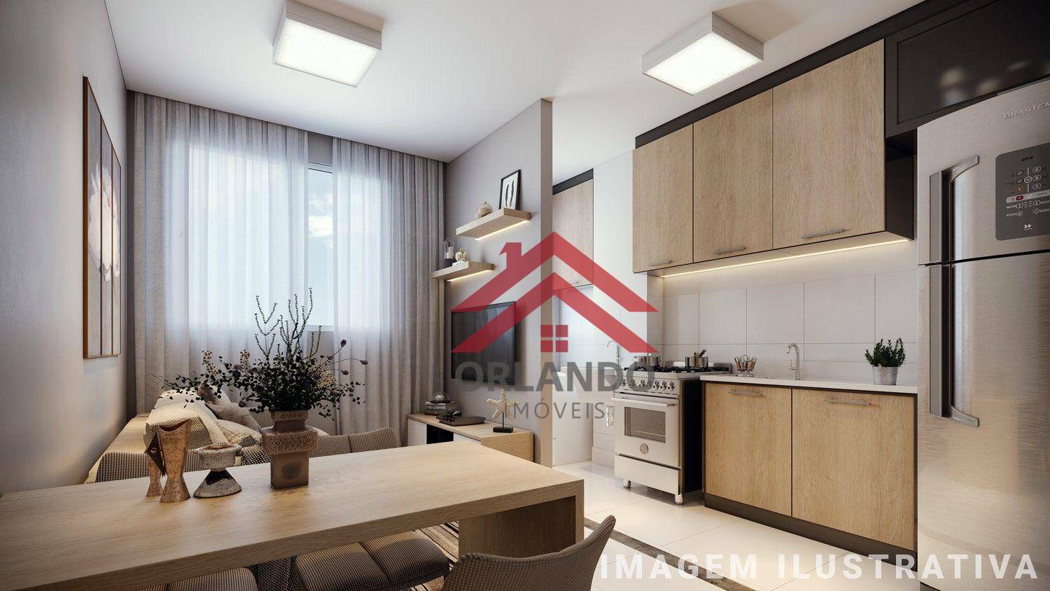 Apartamento à venda com 2 quartos, 42m² - Foto 3